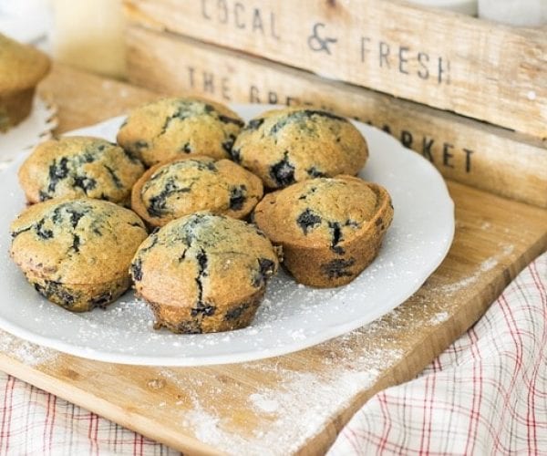 vegane Blaubeer Muffins