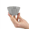 Silikon Muffincups 24 Stück grau – Bild 3