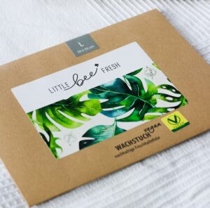 Wachstuch als Backform Deckel